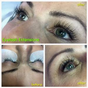 eyelash extensions - water line