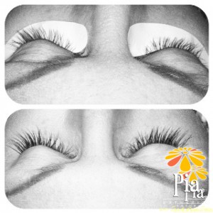 Eyelash Extensions Before and After - Pia's St Pete
